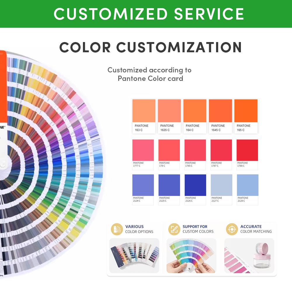 Color customization samples for packaging