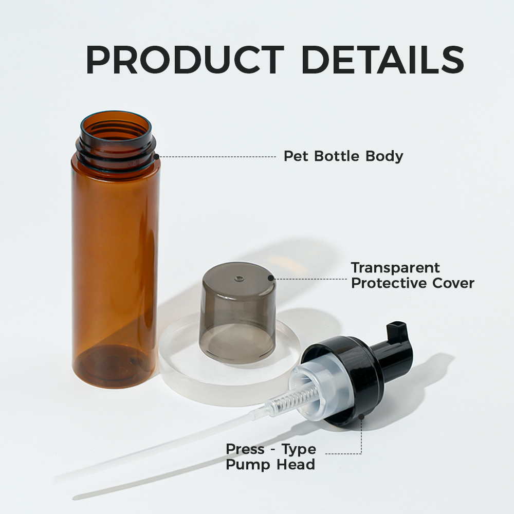 Brown foam bottle