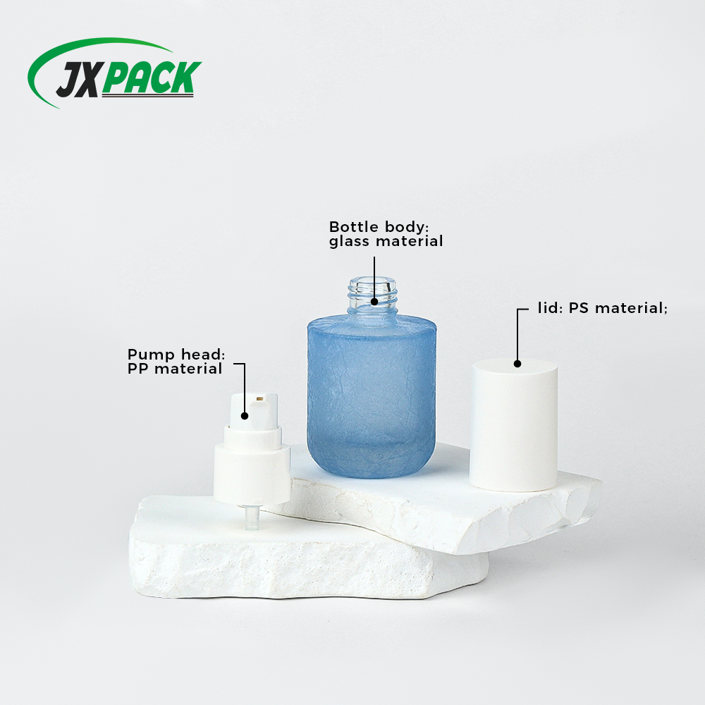 Glass lotion bottle